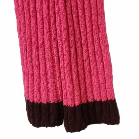 Hollister Long Pink Knit Rectangular Scarf - Picture 2 of 3